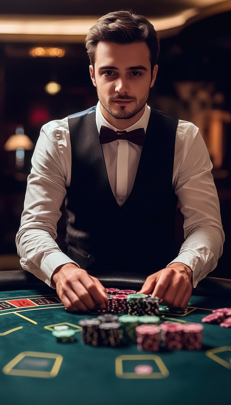 Aplikasi mobile pusatgame menampilkan meja dealer langsung dengan notifikasi jadwal Liga 1 Indonesia